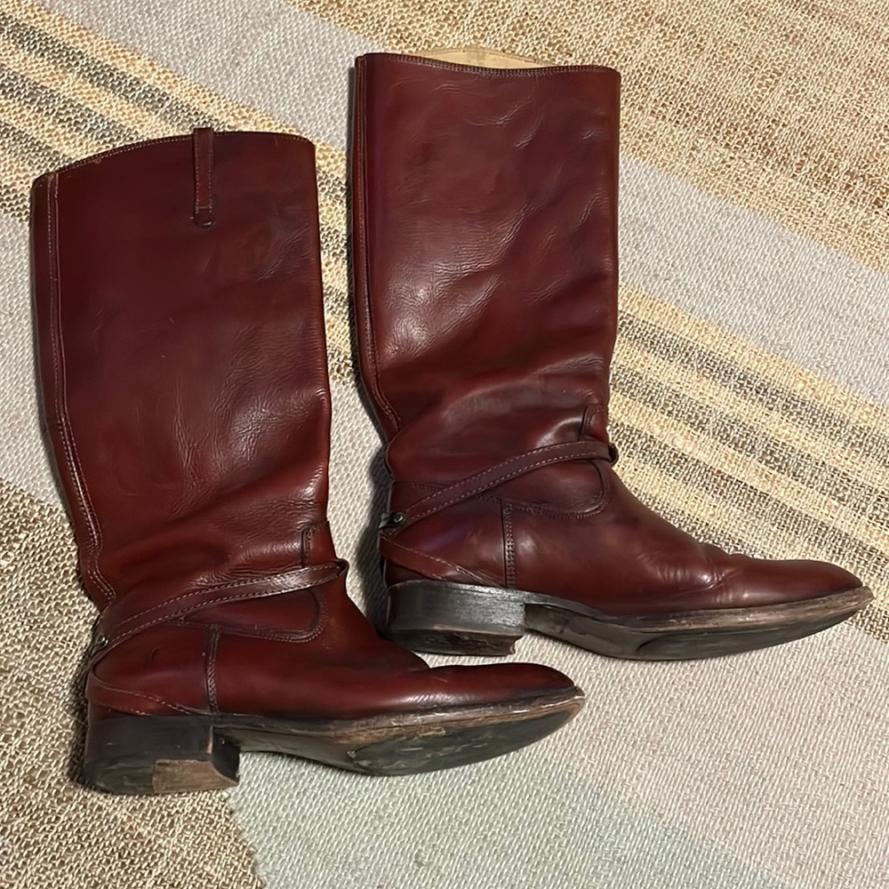 Burgundy Tall Frye Boots